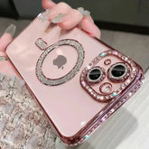 Clear Bling Crystal Phone Case with Magsafe